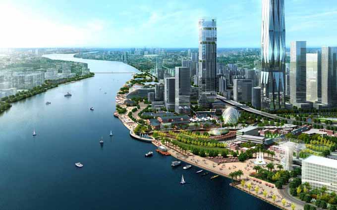 白鹅潭将建广州第二高楼