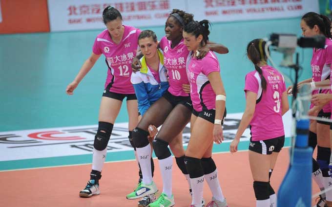 恒大女排0-3北京 遭遇联赛首败