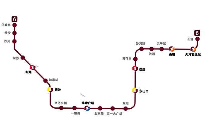 广州六号线换乘全攻略