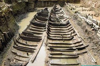 北京路工地 广州首次发掘出3艘清代古沉船 