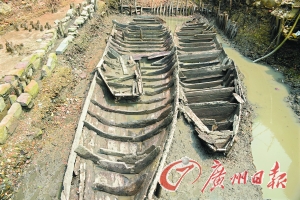三艘清代古木船见证古代造船工艺
