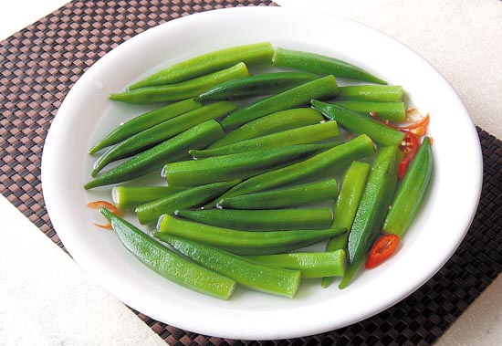 秋葵五味特别的菜给特别的你