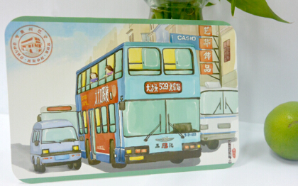 一部部手绘巴士 带你回到那些年的广州城