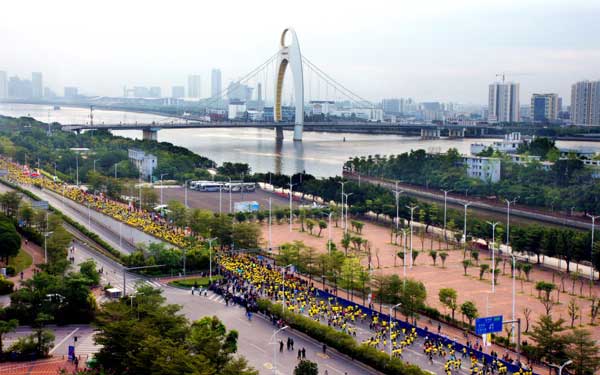 2014广州马拉松赛沿路景点