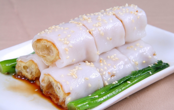 广州蒸肠粉：广东地区汉族传统名吃