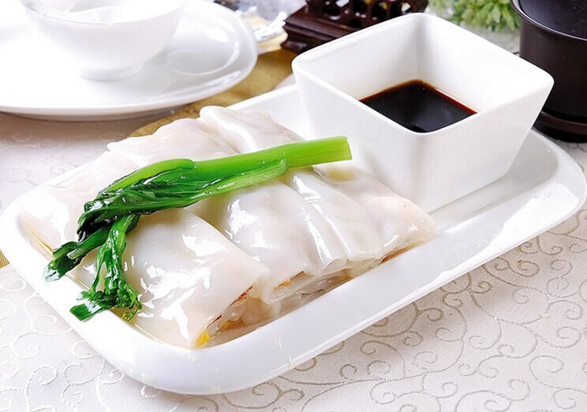 食在广州之广式肠粉：茶楼酒家必备之品