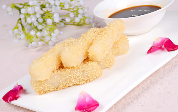 中秋节美食活动之吃糍粑