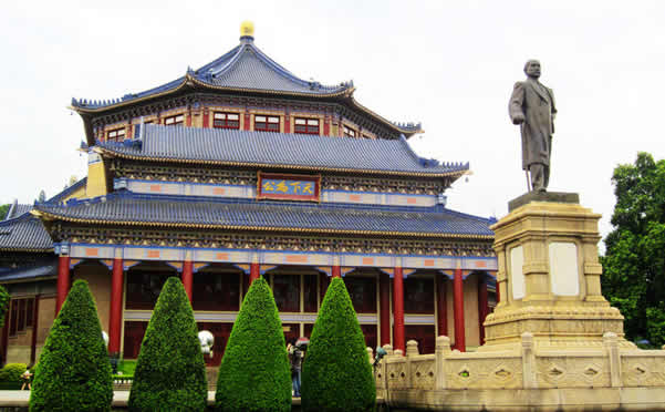 一日游景点介绍：广州历史名片中山纪念堂