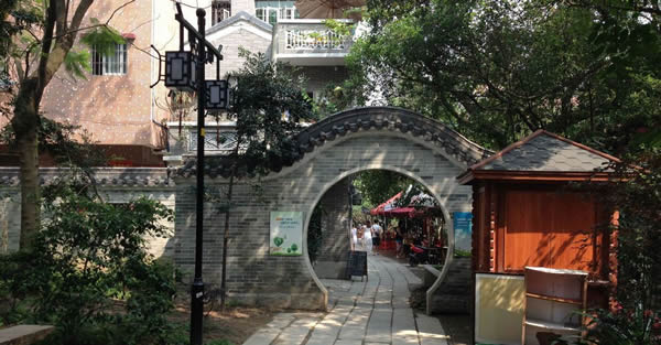 十二月旅游享受小洲村的柔软时光