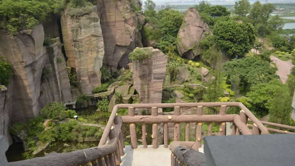 到番禺莲花山观赏莲峰观海