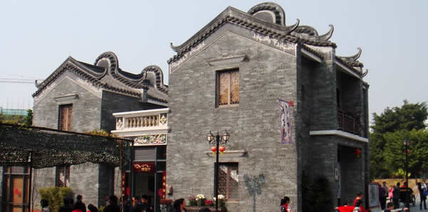 五一旅游到广州岭南印象园研究建筑艺术
