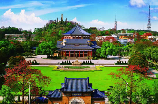 广州一日游景点中山纪念堂建筑看点