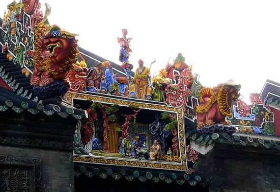 广州陈家祠与上海城隍庙