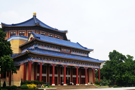 广州一日游到中山纪念堂研究建筑艺术