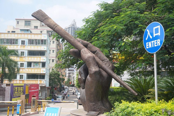 深圳大芬油画村打造文化产业康庄大道