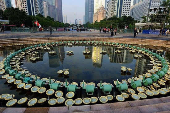广州市民文化的重要展示地花城广场与二沙岛