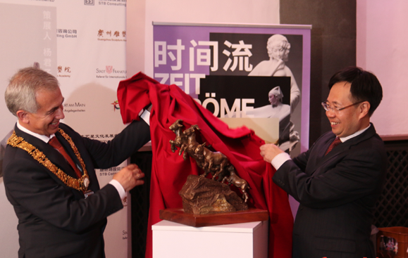 2018广州文化周·羊城印象雕塑精品法兰克福展开幕