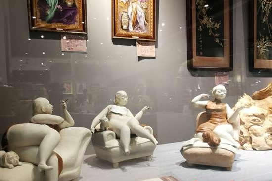2018年第二届广东省泥人节（泥塑展）在琶洲开幕 免费对外开放